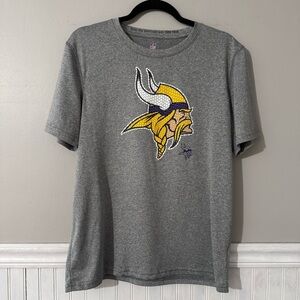 NFL Minnesota Vikings Dri-Tek Short Sleeve Shirt Youth XL or Women’s L